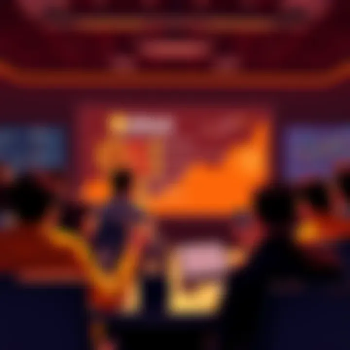 A group of people engaging in a lively discussion about Bitcoin on an online forum, with messages displayed on the screen.