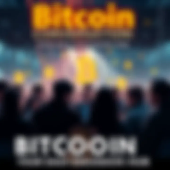 A group of people engaging in a lively conversation about Bitcoin, sharing ideas and insights.