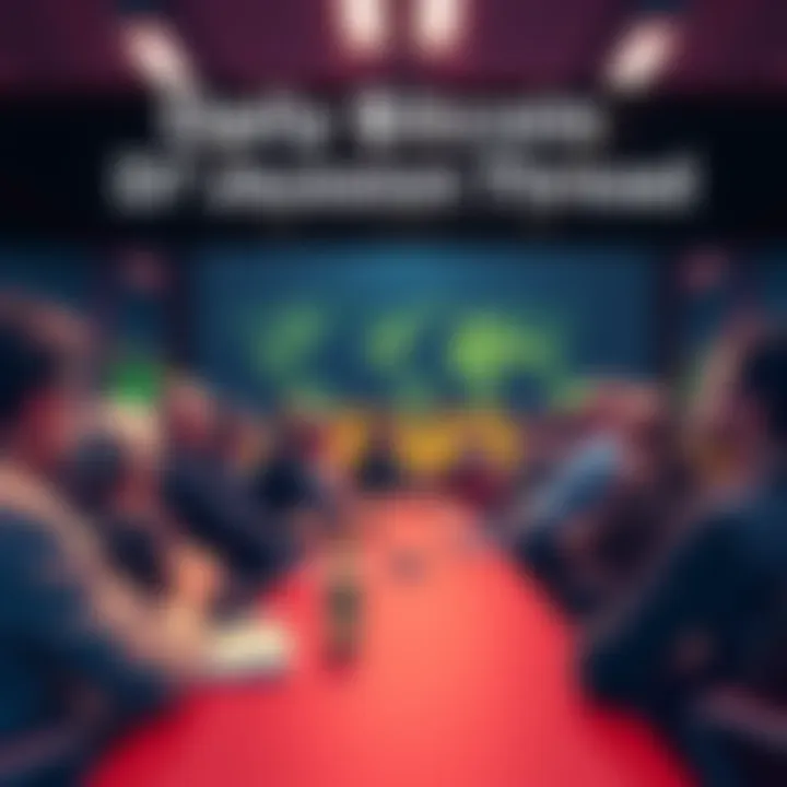 People discussing Bitcoin topics in a forum setting