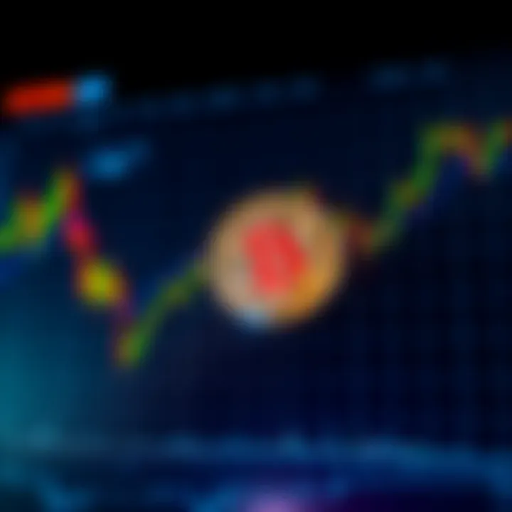 A graph showing Bitcoin falling below $67,000 while AI stocks soar to record levels, indicating a market shift.