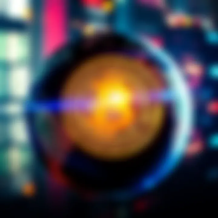 A Bitcoin symbol overlaying a globe, representing its global influence on finance.