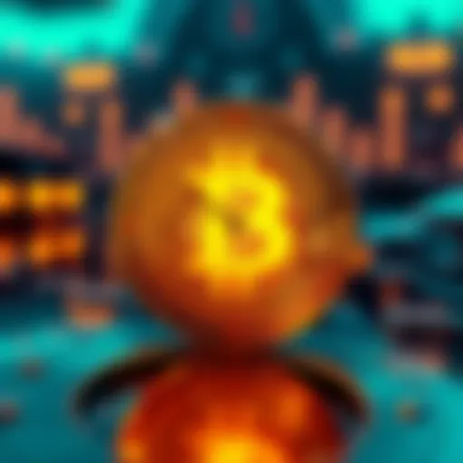 A digital cryptocurrency graphic showing a Bitcoin symbol with a clock overlay indicating the countdown to the halving event.