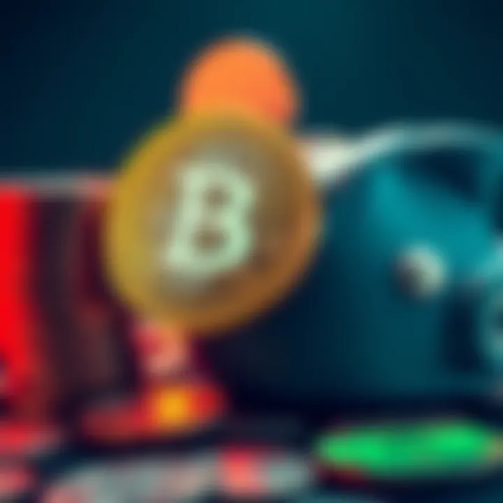 Bitcoin as a Ponzi Scheme A visual representation of Bitcoin coins stacked with a broken piggy bank, symbolizing financial loss and environmental impact.