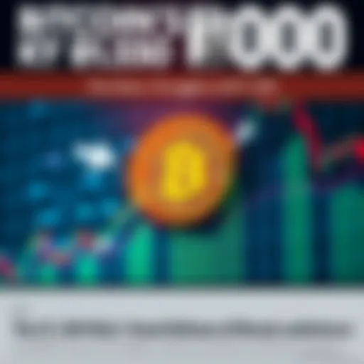 A visual representation of Bitcoin's price action, showing a chart with a significant level around 81500, depicting buying pressure around 80000 and resistance at 85000, symbolizing Wall Street's infl...