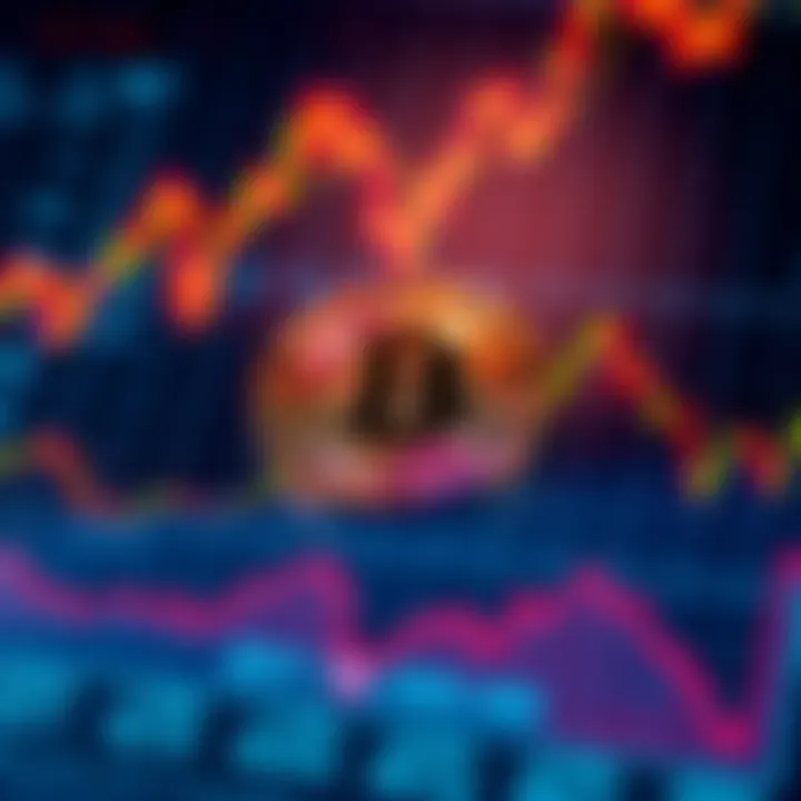 A Bitcoin price chart showing recent trends and fluctuations amidst economic uncertainty