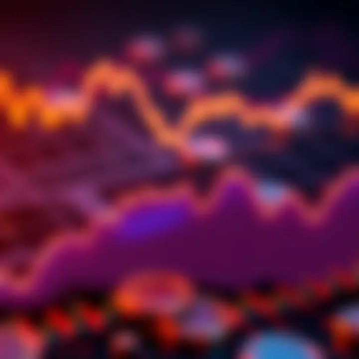A line graph showing Bitcoin's price fluctuations over time with a downward trend leading to October 2026.