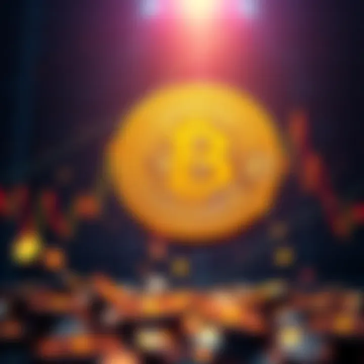 A chart showing Bitcoin's price drop from its peak, highlighting the significant decline and loss in market value.