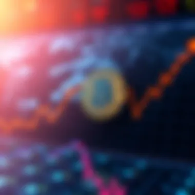 A graph showing Bitcoin's decrease to $65,600 alongside rising AI stock prices.