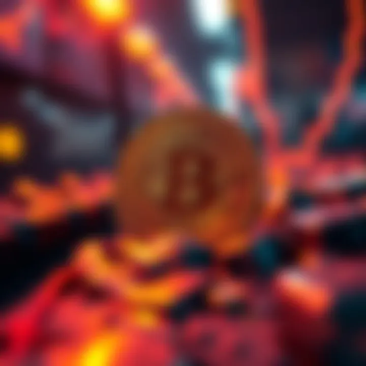 Bitcoin's value dips below $93,000, symbolizing market fear and ETF outflows