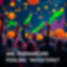 Group of people celebrating with Bitcoin symbols and charts in the background, showing optimism for the cryptocurrency market