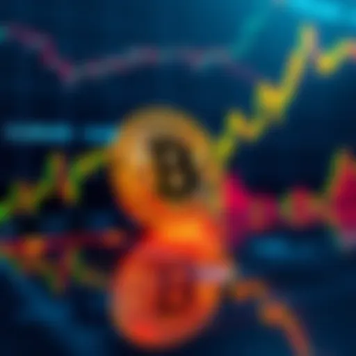 Graph showing Bitcoin price rising to $94,000 with a background of fluctuating market trends