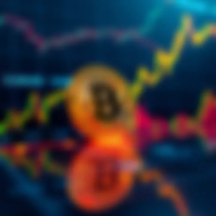 Graph showing Bitcoin price rising to $94,000 with a background of fluctuating market trends