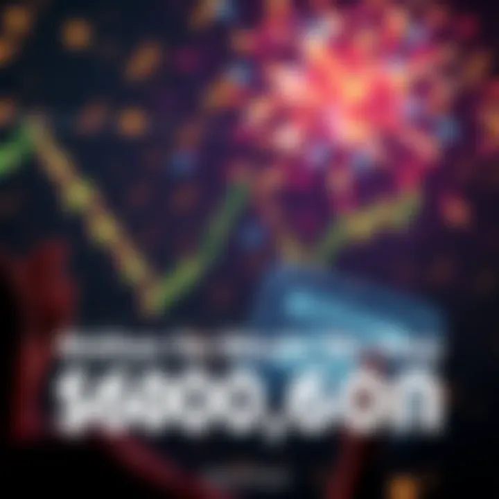 Bitcoin graphic showing a price chart approaching $60,000 with excitement in the background