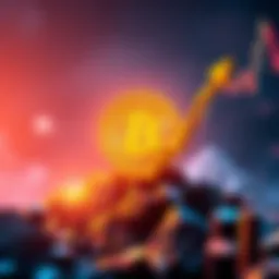 A graphic showing the Bitcoin logo rising with a chart indicating price increase, symbolizing the recent Bitcoin rally.