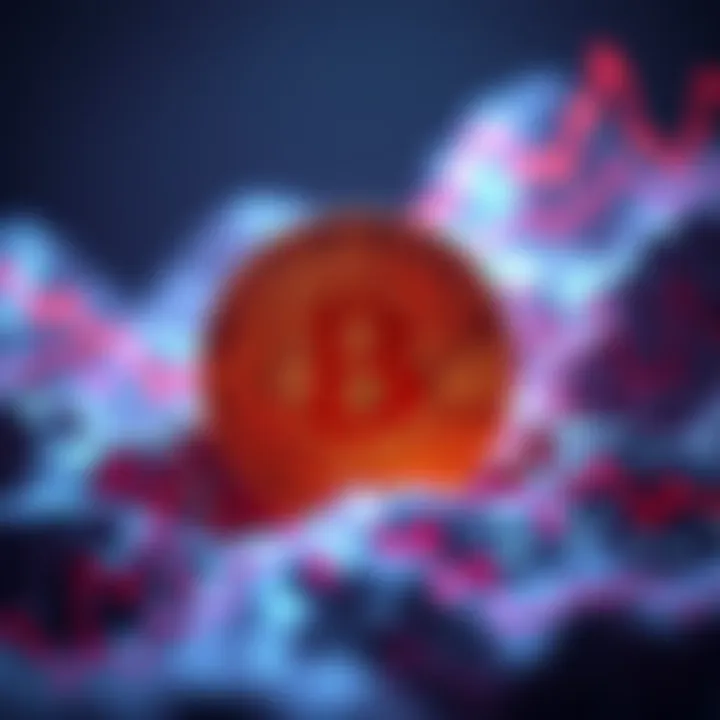 Bitcoin price rise Bitcoin graphic showing a price increase as it reaches 80,000 dollars