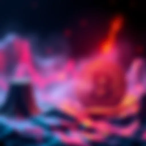 A graphic showing Bitcoin's price climbing to $96.9K with falling short position values, illustrating market volatility