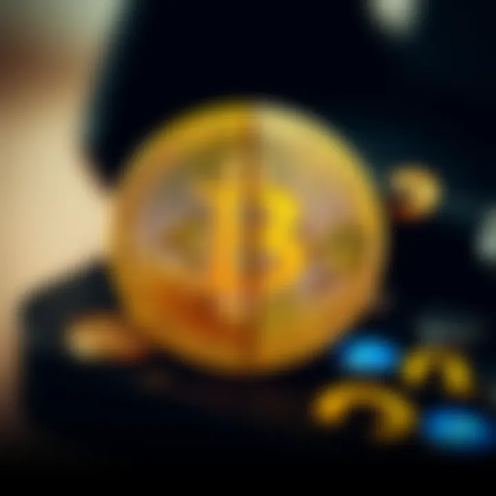 A visual representation showing Bitcoin on one side and symbols of unstable currencies on the other, highlighting the challenges in measuring Bitcoin's value.