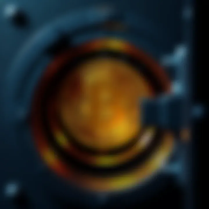 A Bitcoin symbol placed inside a secure vault, representing the idea of holding Bitcoin until 2030