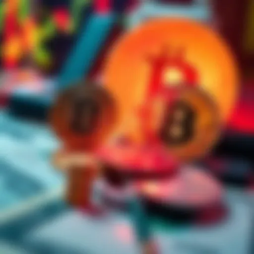 A visual comparison of Bitcoin and traditional fiat currency, highlighting the differences between the two systems.