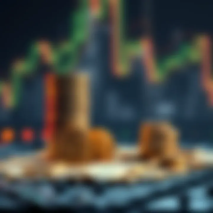 Bitcoin Wealth Disparity A visual representation of Bitcoin coins stacked high next to a small pile, symbolizing wealth disparity among early adopters and the concept of Satoshi inequality.