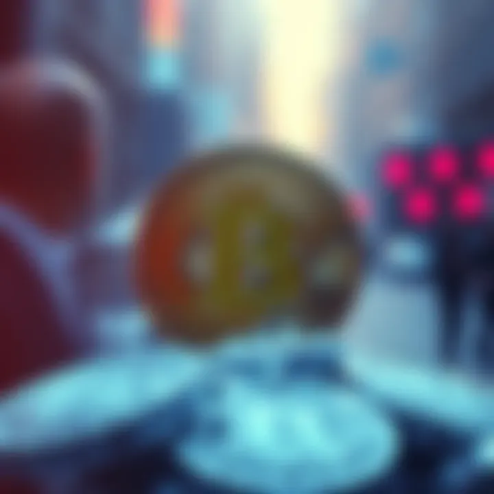 A visual representation of Bitcoin with a caption indicating its potential rise to $200,000, attracting attention from people pondering their missed opportunities.