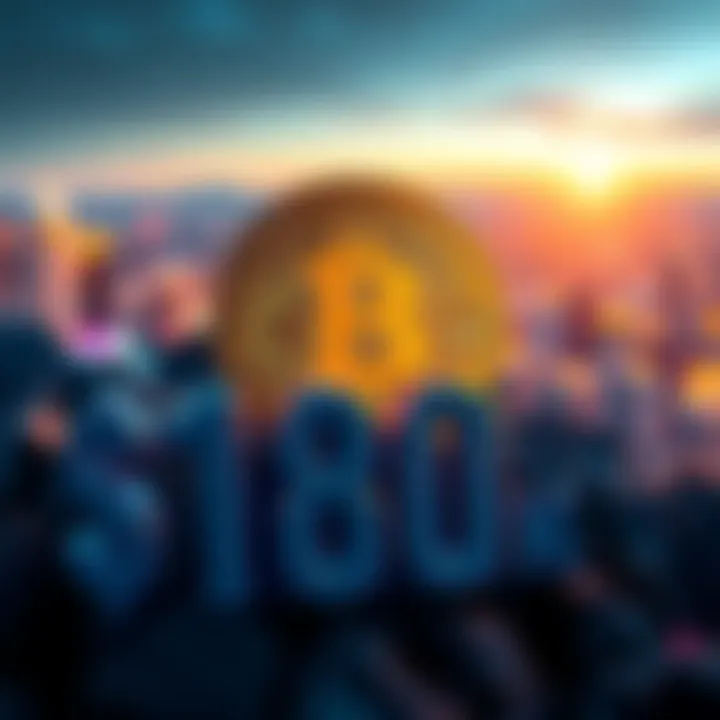 Bitcoin Symbol Above $80K Sign A Bitcoin symbol situated prominently above a $80,000 sign, indicating its current trading value amidst market conditions.