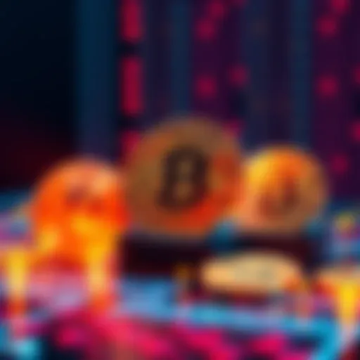 Illustration showing Bitcoin symbols with AI computing elements, representing the transition of miners to AI technologies.