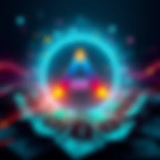 A digital illustration showing the Bitcoin Ark Network logo with a wallet icon and money symbols, representing secure and efficient cryptocurrency transactions.