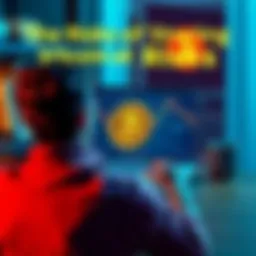 A worried person looking at a laptop displaying Bitcoin prices with a broker logo on the screen, contemplating the safety of their investment.