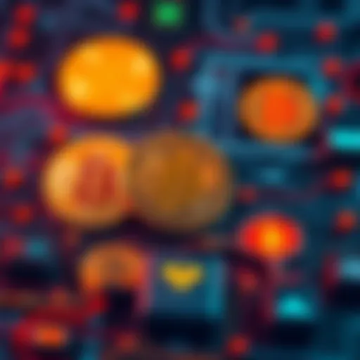 A graphic showing various Bitcoin brokers, including icons representing Kraken and secure storage options for cryptocurrency assets.