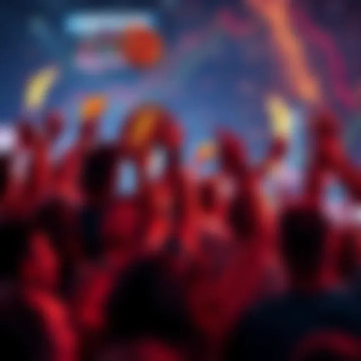 People cheer and celebrate a Bitcoin price increase, showing excitement despite past market dips