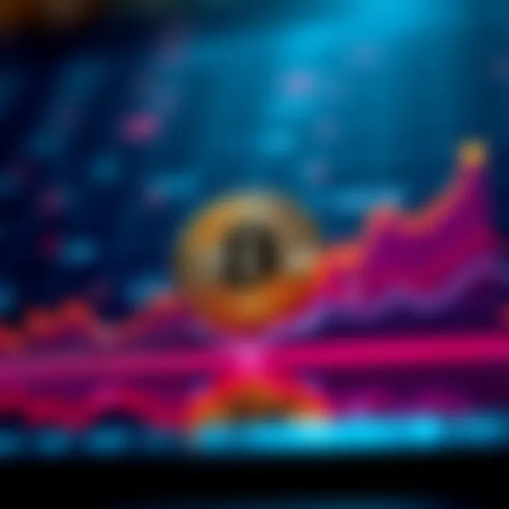 A chart showing Bitcoin's price movement with a clear upward trend despite recent drops.