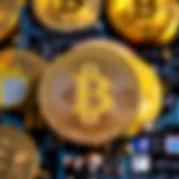 Graphic showing Bitcoin coins representing the 21 million limit with a warning sign