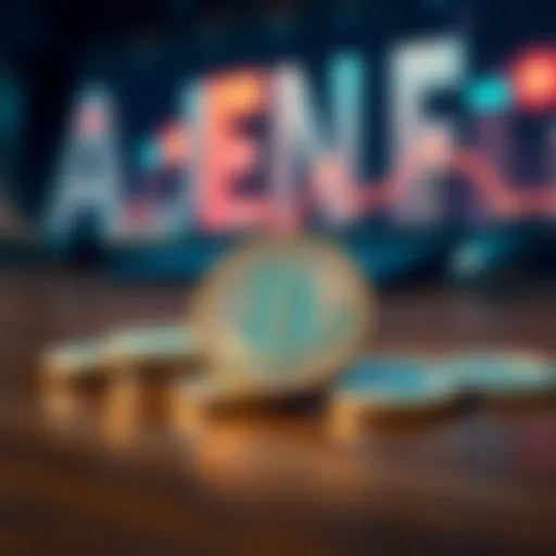 A close-up of Bitcoin coins resting on a wooden table, representing the value of cryptocurrency.