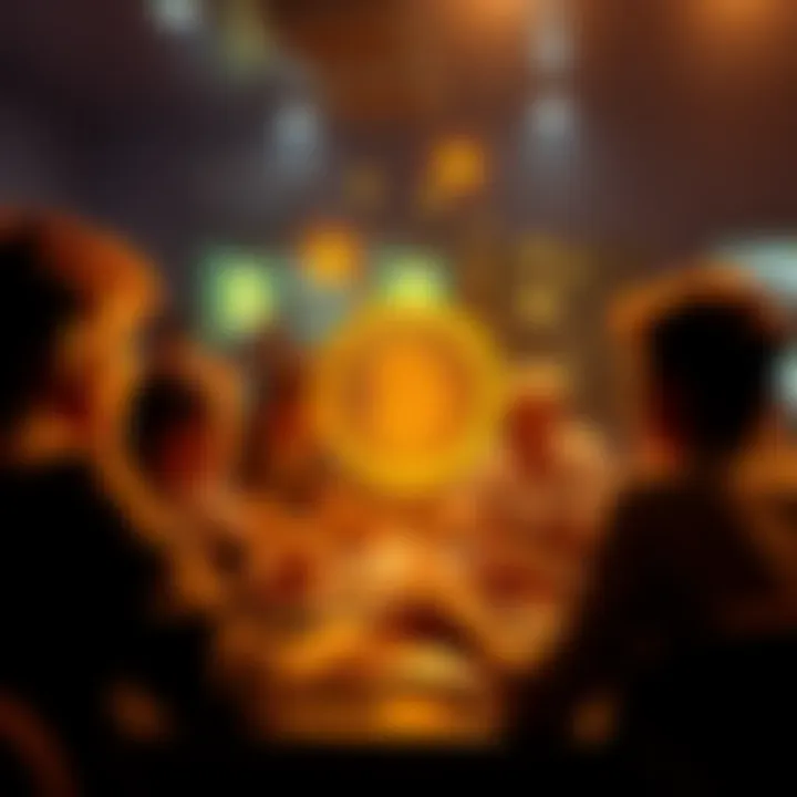 A group of people engaging in a discussion about Bitcoin in an online forum, sharing insights and experiences.