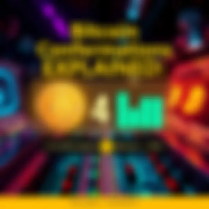 A graphic showing the difference between 4 and 6 confirmations in Bitcoin transactions with visual indicators of security levels.