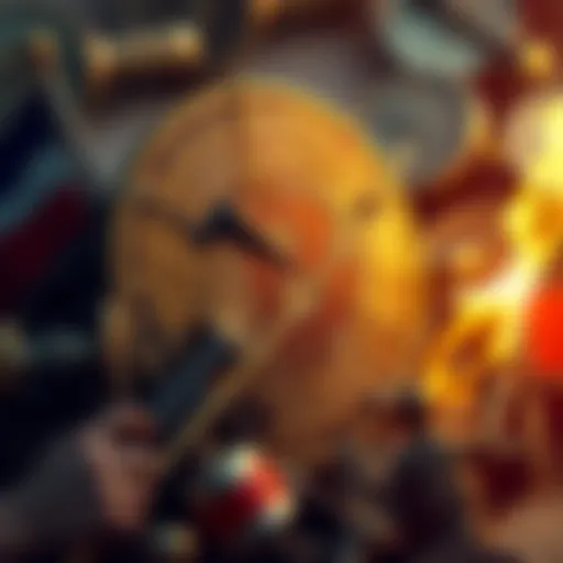 A visual representation of Bitcoin with symbols of debate and conflict, showcasing its controversial nature in modern finance.