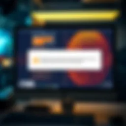 A computer screen showing an error message about disk space for a Bitcoin Core node on Umbrel OS. A 1TB SSD is visible in the background, indicating limited storage capacity.