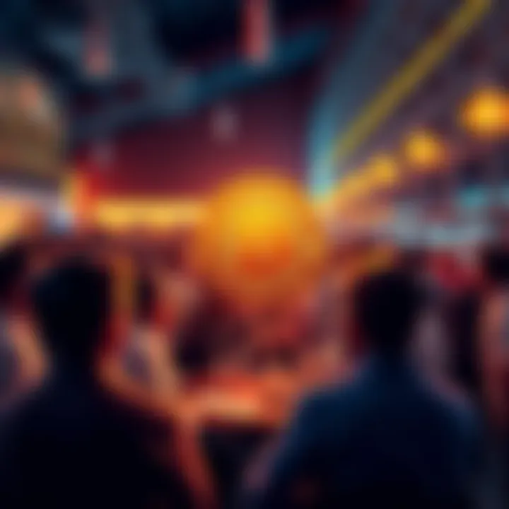 People exchanging thoughts about Bitcoin in a lively forum setting