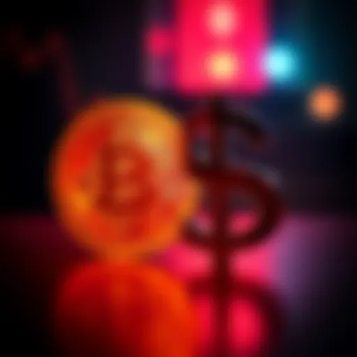 A visual representation showing the Bitcoin symbol on one side and the US Dollar symbol on the other side, symbolizing the battle between financial sovereignty and institutional control.