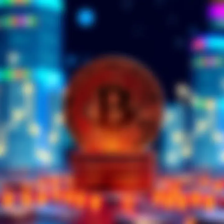 A visual representation of Bitcoin symbolizing its dominance over various other cryptocurrencies