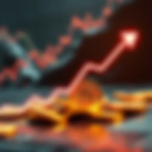 Graph showing decline in Bitcoin earn rates with a downward trend line