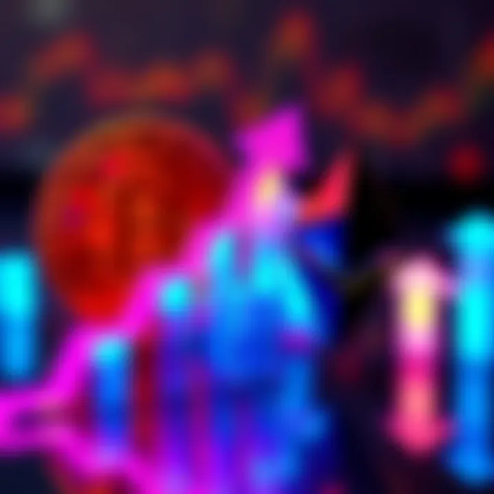 Bitcoin and Ethereum logos with upward trend arrows, symbolizing growth in cryptocurrency over equities