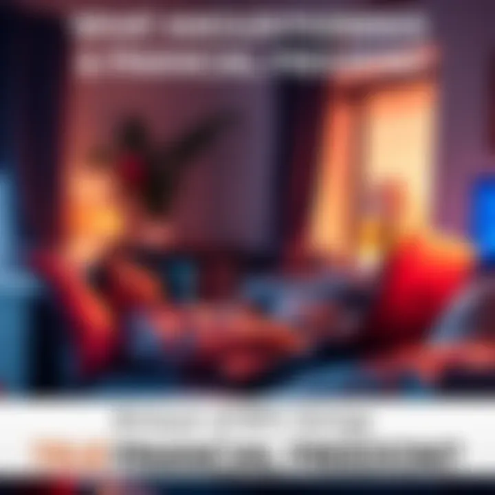 A person relaxing at home with a laptop, checking Bitcoin values, symbolizing financial independence.