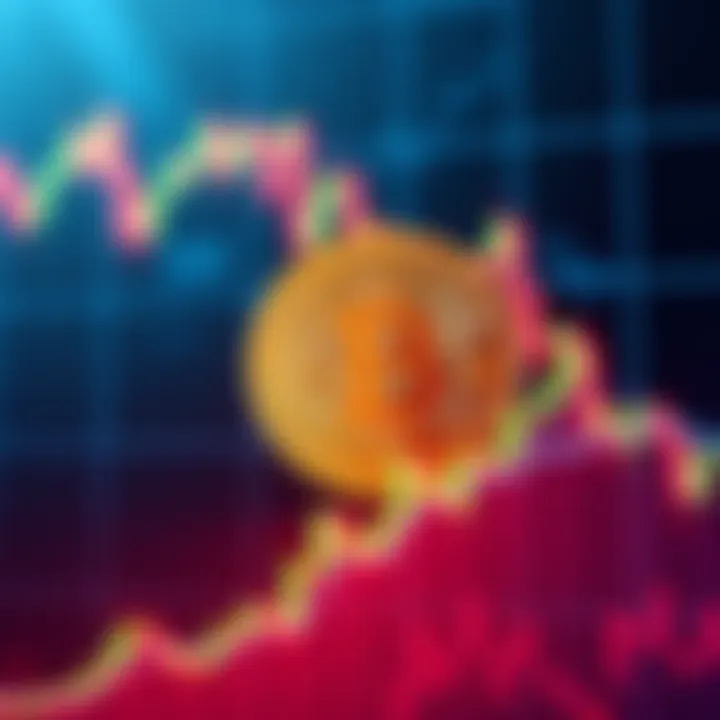 A Bitcoin symbol with a financial graph overlay, showing its unique characteristics beyond speculation.