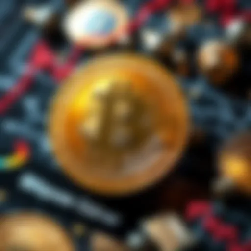 A visual representation of Bitcoin segments showing how partial ownership affects gains or losses in investments.