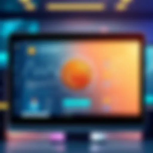 A digital illustration showing a Bitcoin payment gateway on a computer screen with an AI assistant interface, representing the blend of cryptocurrency and technology in modern finance.