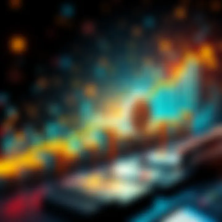 A visual timeline showing Bitcoin's growth with blocks and upward trends, representing its journey and impact in finance.