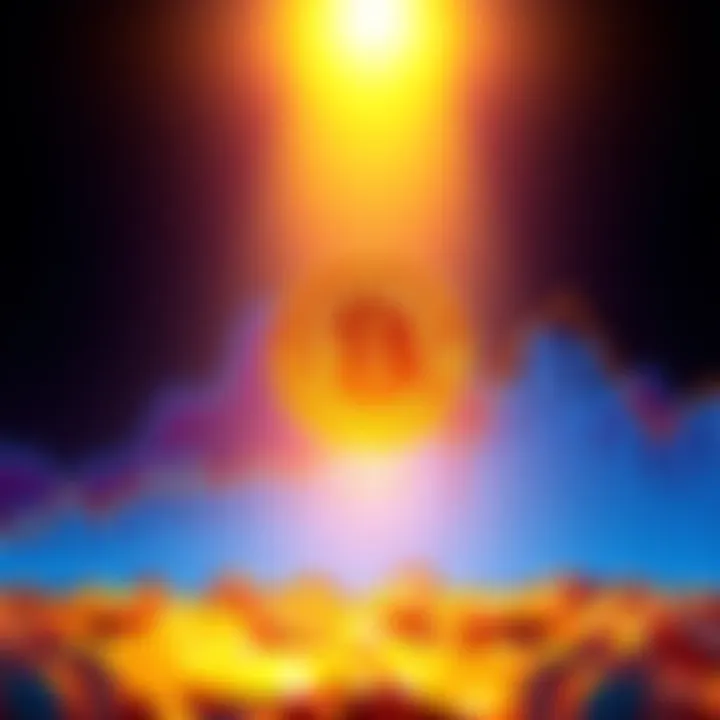 A line chart showing Bitcoin's predicted growth over the next decade, indicating annual returns between 20% to 25%.