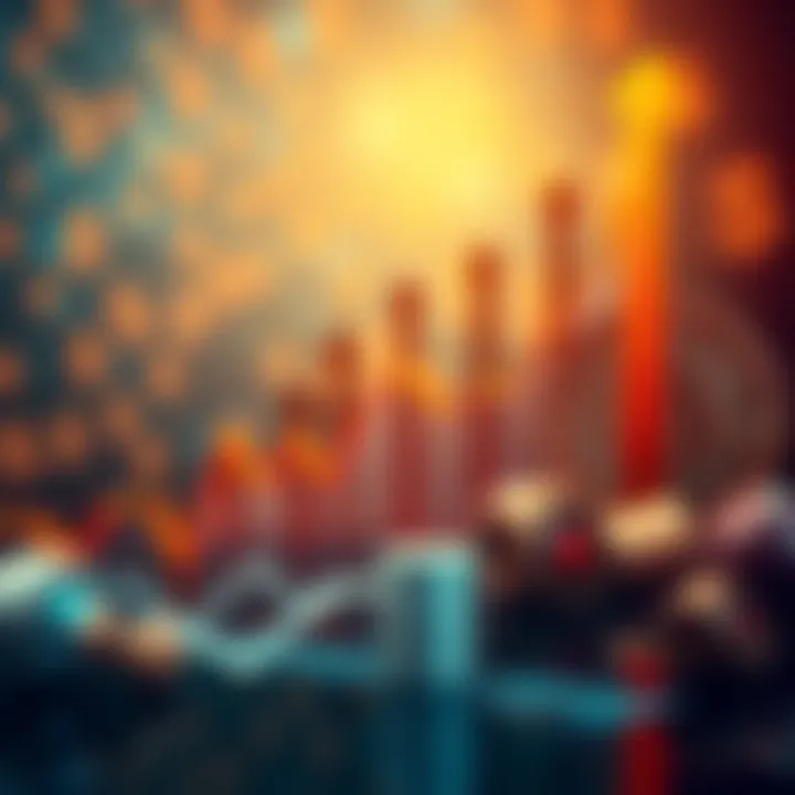 Bitcoin Growth Chart A chart showing the rise of Bitcoin prices, emphasizing potential growth, with a background of dollar signs and upward arrows to symbolize investment opportunity.